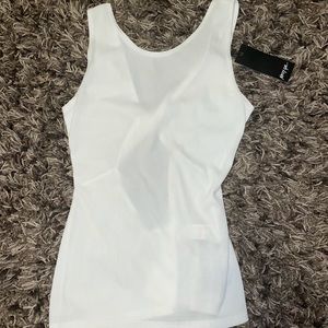 Nasty Gal White twist tank top NWT